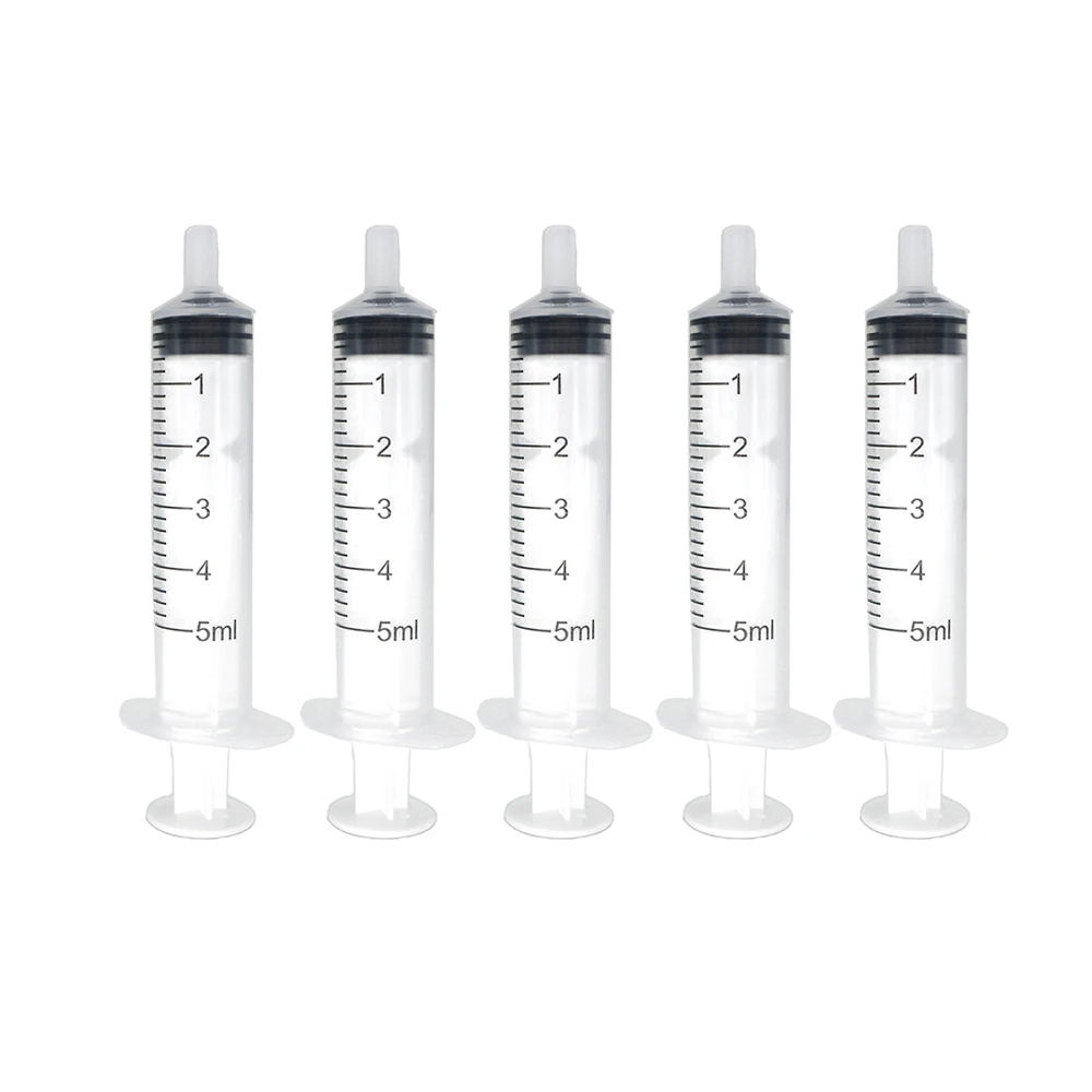 

No needle! 5 10 20 50 100Pcs Plastic Nutrient Health Measuring Reusable Hydroponics Nutrient Syringe Tools Sampler 5ML Syringe