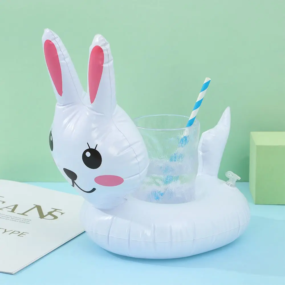 1Pcs Kids Toys Pool Floaties Bar Coasters Swimming Pool Float Inflatable Drink Holders Inflatable Cup Coasters Drink Floats