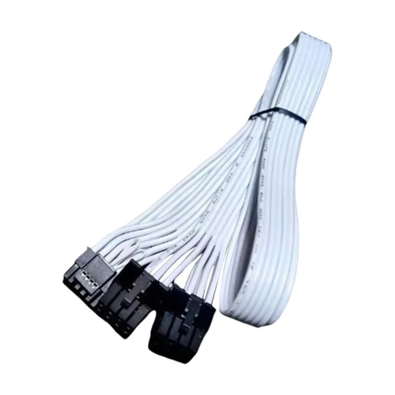Hochleistungs -PCIE 5.0 Kabel 16AWG zwei 8 Pin bis 16Pin 12VHPWR PCIE -Kabel für GPU .H05A