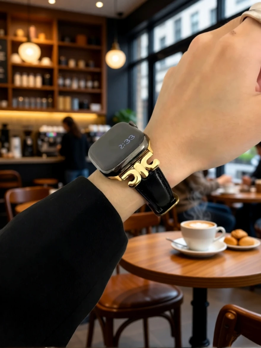 Luxury Leather Loop For Apple Watch Band For Women 38mm 40mm 41mm 42mm 44mm 45mm 46mm 49mm, Strap For Apple Watch Band