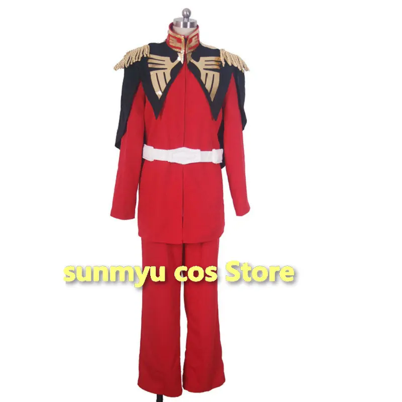Mobile Suit Char Aznable Red Uniform Cosplay Costume Customize Size Halloween