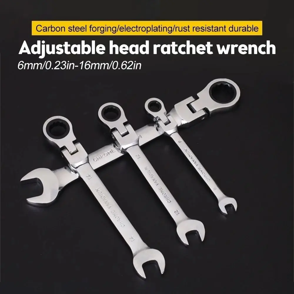 Car Repair Dual Heads Dual Heads Ratchet Wrench Quick Release 72 Teeth Reversible Ratchet Spanner Hand Tools