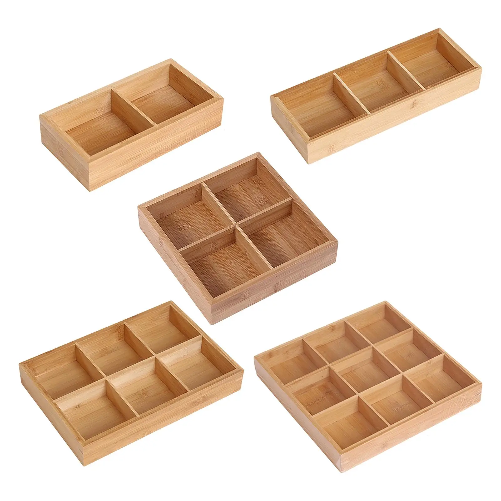 Premium Wooden Serving Tray with Divided Sections - Stylish Hosting Essential