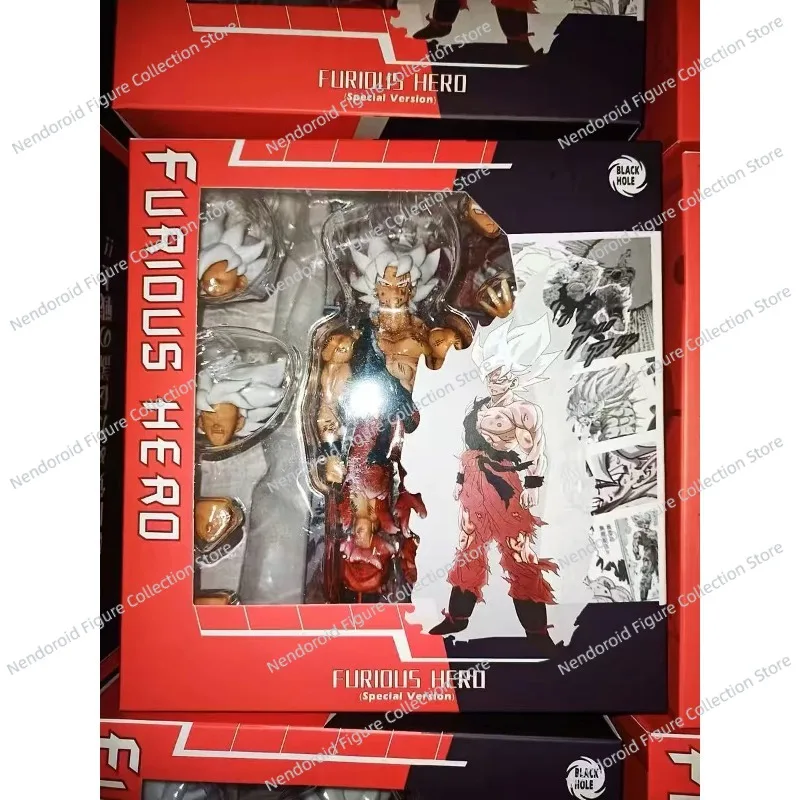 Em estoque brinquedos buraco preto dragon ball z shf ssj super saiyan furioso herói son goku versão especial anime figuras de ação modelo brinquedo