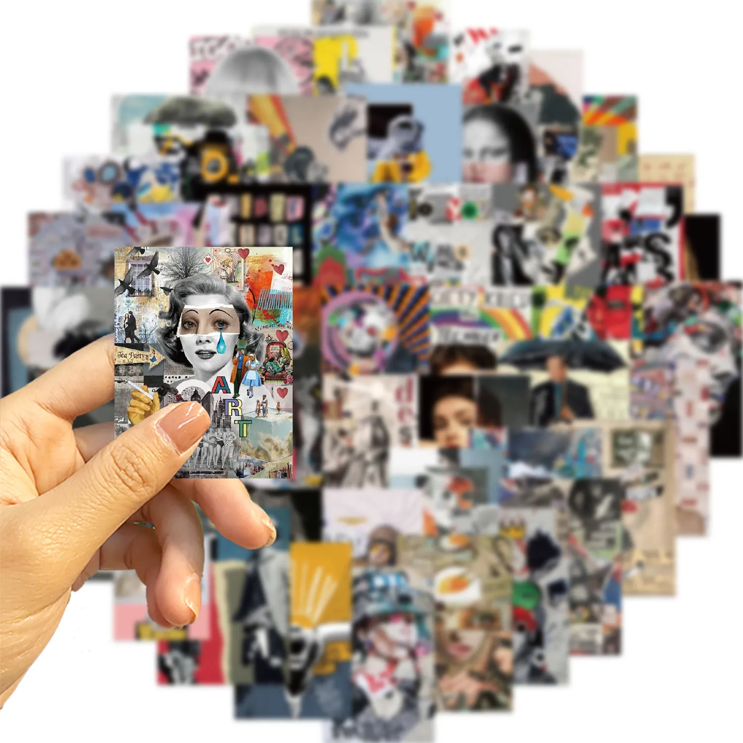 50pcs Cover of Modern Art Magazine Cartoon Graffiti Stickers telefono chitarra Laptop Notebook valigia bottiglie d'acqua impermeabile Stic