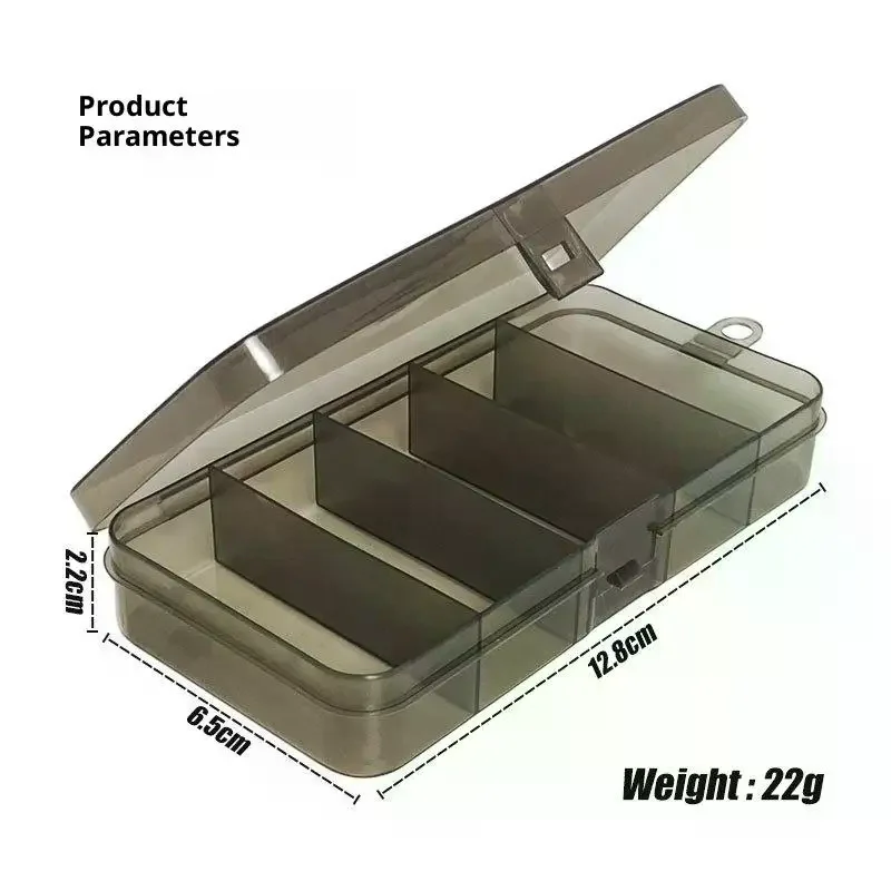 2 قطعة 5 شبكات البلاستيك Luya صندوق تروس الصيد المحمولة شفافة قابلة للتعليق علف الاسماك صندوق تخزين أداة الصيد أدوات صيد السمك