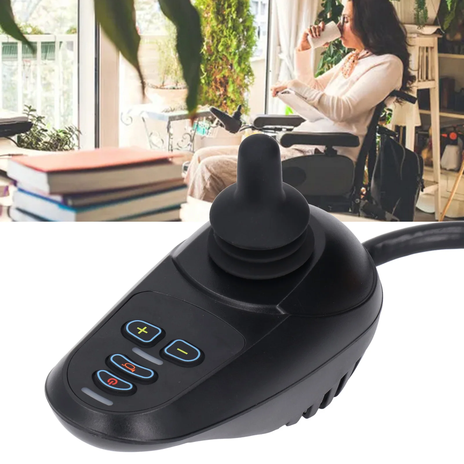 

Electric Wheelchair Joystick Controller DC24V High Sensitivity 50A Electric Wheelchair Controller for Replacement