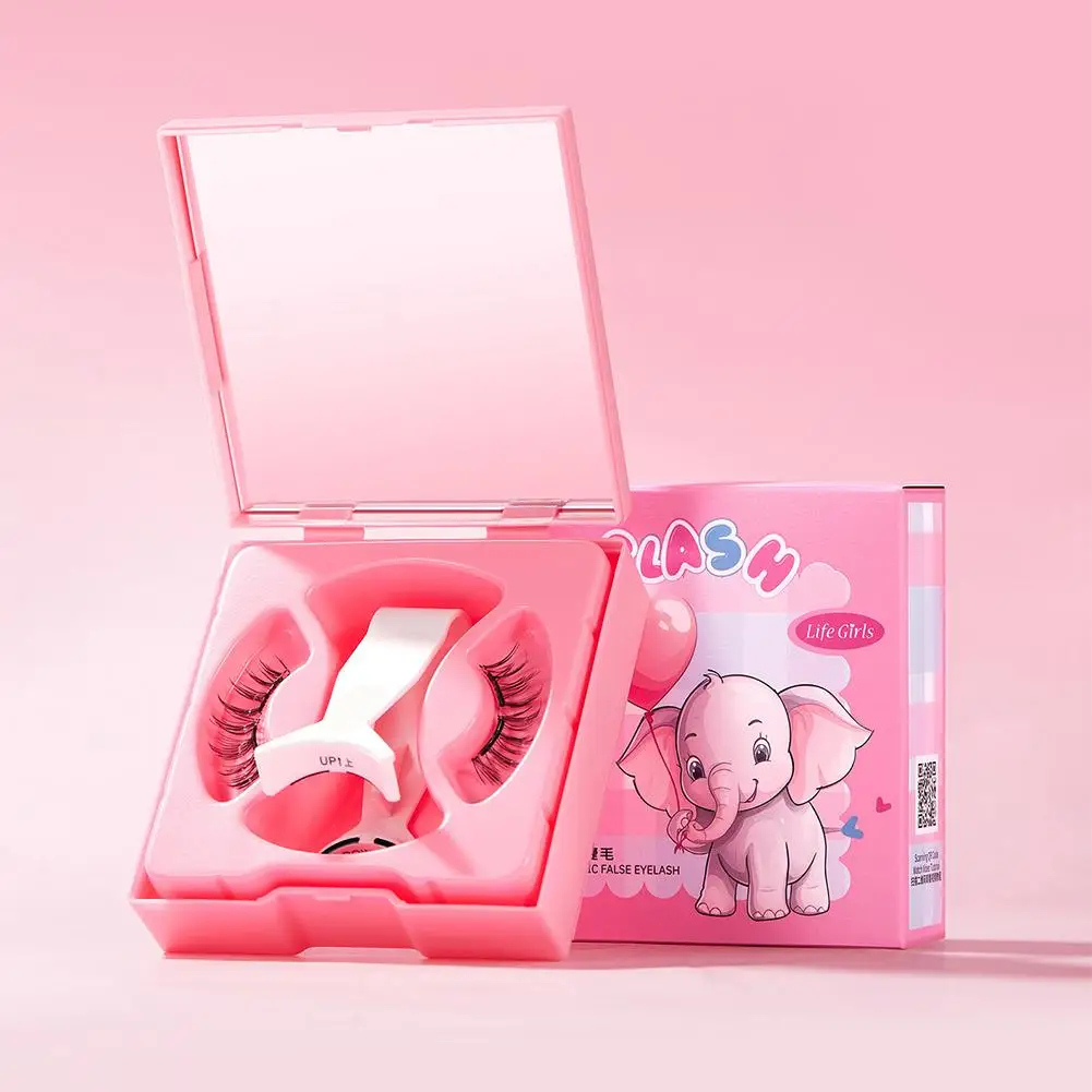 Nowe Magnetyczne Rzęsy Wielokrotnego Użytku Skrzydełkowe Magnetyczne Rzęsy 3D z Norek Długotrwałe Bez Kleju Sztuczne Rzęsy z Pęsetą do Makijażu