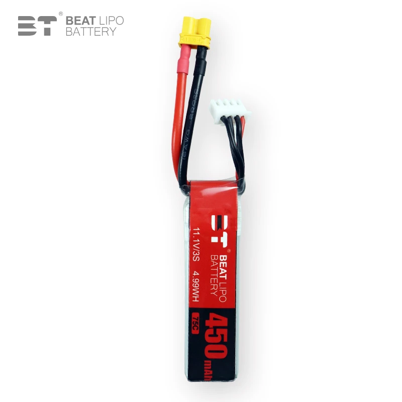 3S 11.1V 450mAh 75C LiPo Battery For RC Helicopter Quadcopter FPV Racing Drone Parts 11.1v Drones Battery With XT30 Plug