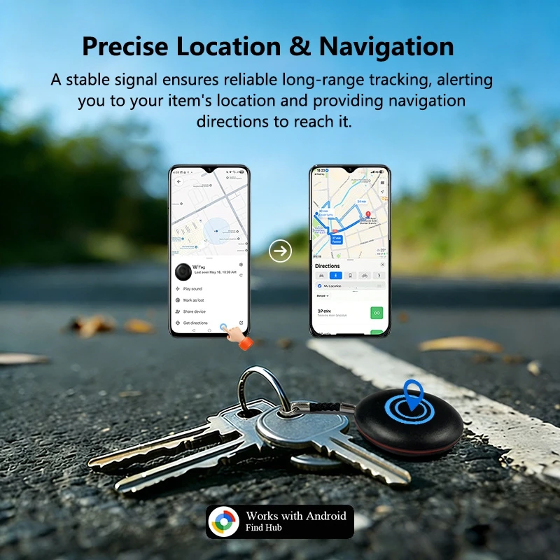 

Устройство для предотвращения потери багажа и сумок, Bluetooth 5.2, GPS-трекер, совместное использование между несколькими пользователями, совместимость с Google Android