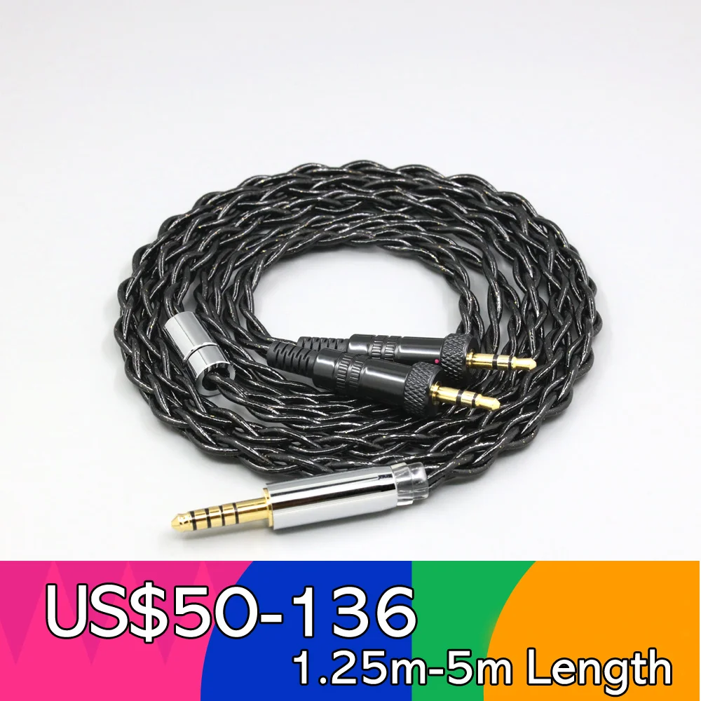 99% Pure Silver Palladium Graphene Floating Gold Cable For Sony MDR-Z1R MDR-Z7 MDR-Z7M2 With Screw To Fix LN008351