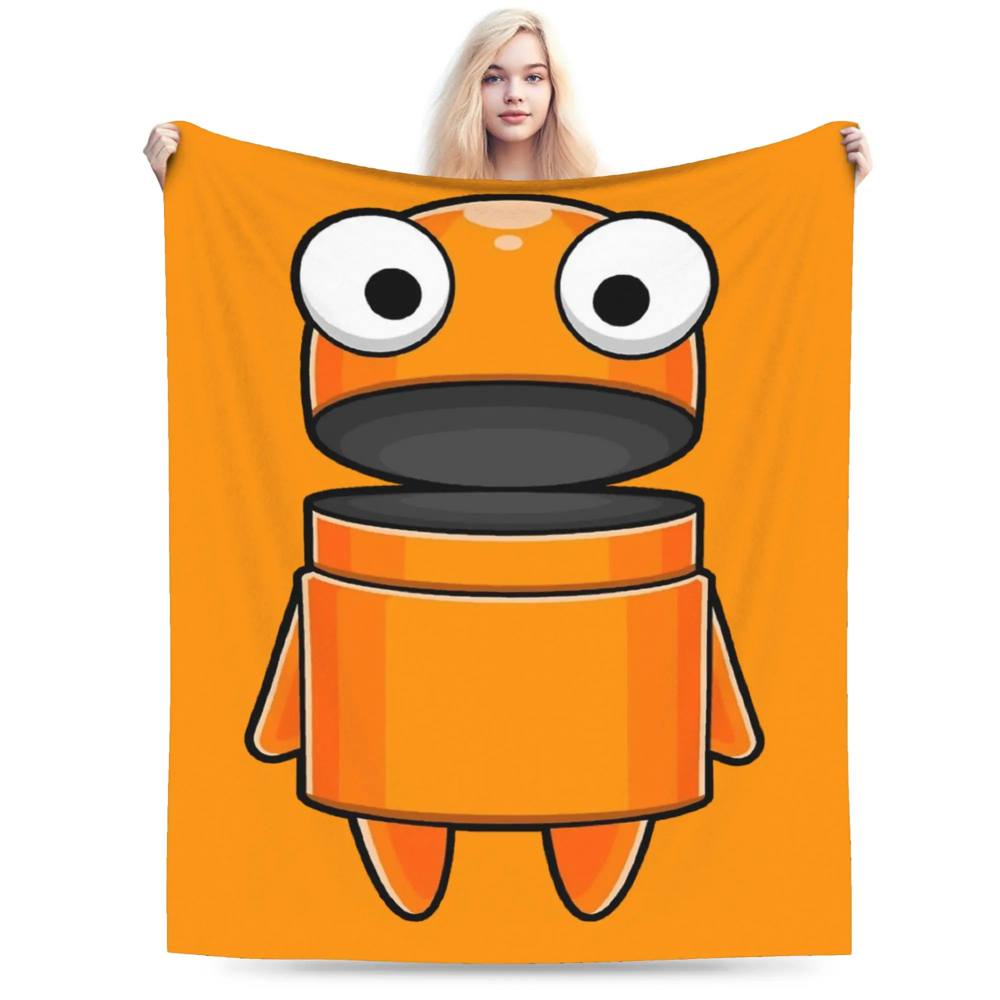 R.E.P.O. روبوت ألعاب الرعب أنيمي الشكل بطانية الصوف الربيع/الخريف REPO لعبة رمي البطانيات للسرير مكتب لحاف #1