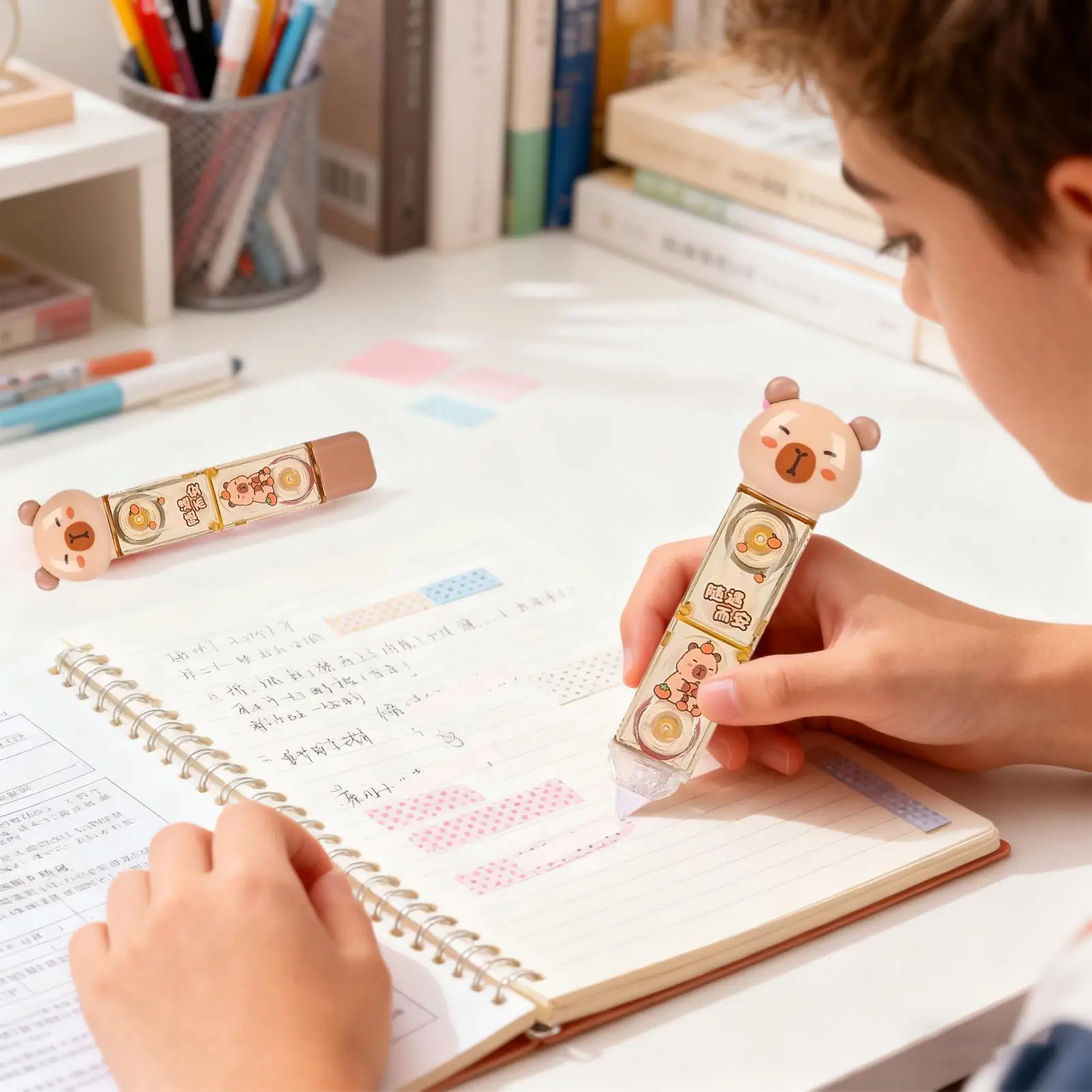 

Correction Tape Pen Cute Quick-Dry Portable Smudge-Proof White Out Roller Tape Glue Pen For Card Photo Paper Journal Class Art