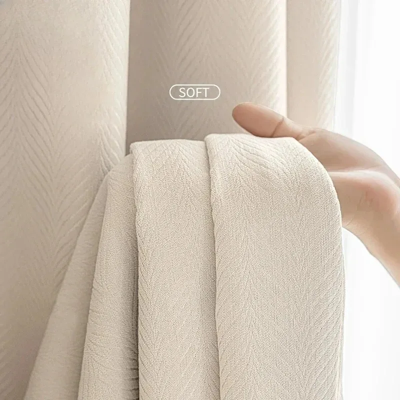 

Custom Size Fashion Luxury Rideaux European Simple Valance Curtains for Living Room Balcony Solid Color Window White Tulle