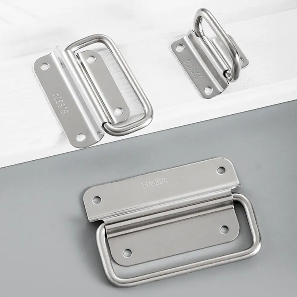 201/304 Stainless Steel Cabinet Handle with Screws Hardware Accessory Box Handle Large Wardrobe Door Handle Cabinet Door Drawer