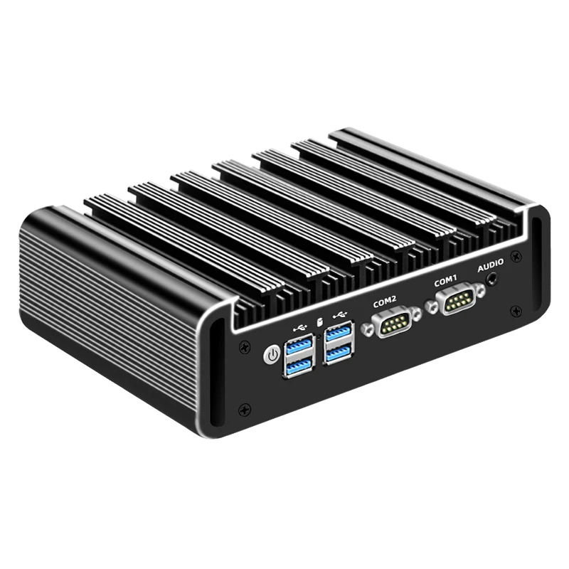 Fully Emclosed Industrial Mini Pc Fanless Silence Design Windows 11 Intel Core Celeron Embedded Pc Business Mini Box PC