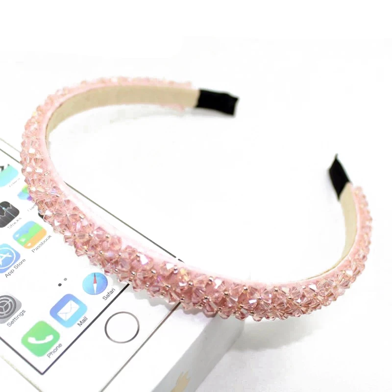 Handmade Shiny Full Crystal Beaded Headbands Stone Hairbands For Women Girls Hair Jewelry