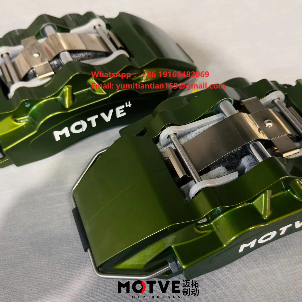 New MT4 Split-type Forged Stainless Steel 4 Pistons TS16949 Certified 2.9KG BYD ATTO 3 332/345mm Disc Brake Calipers 1 Year
