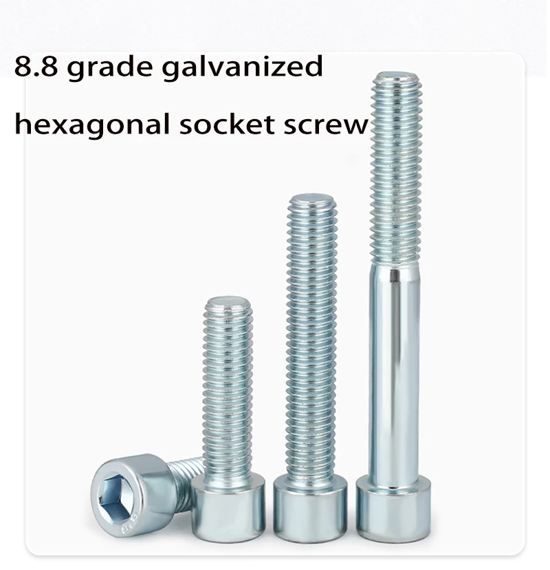 

Hexagonal socket head screw nut kit M3- M8 galvanized durable 8.8 grade carbon steel hexagonal bolt