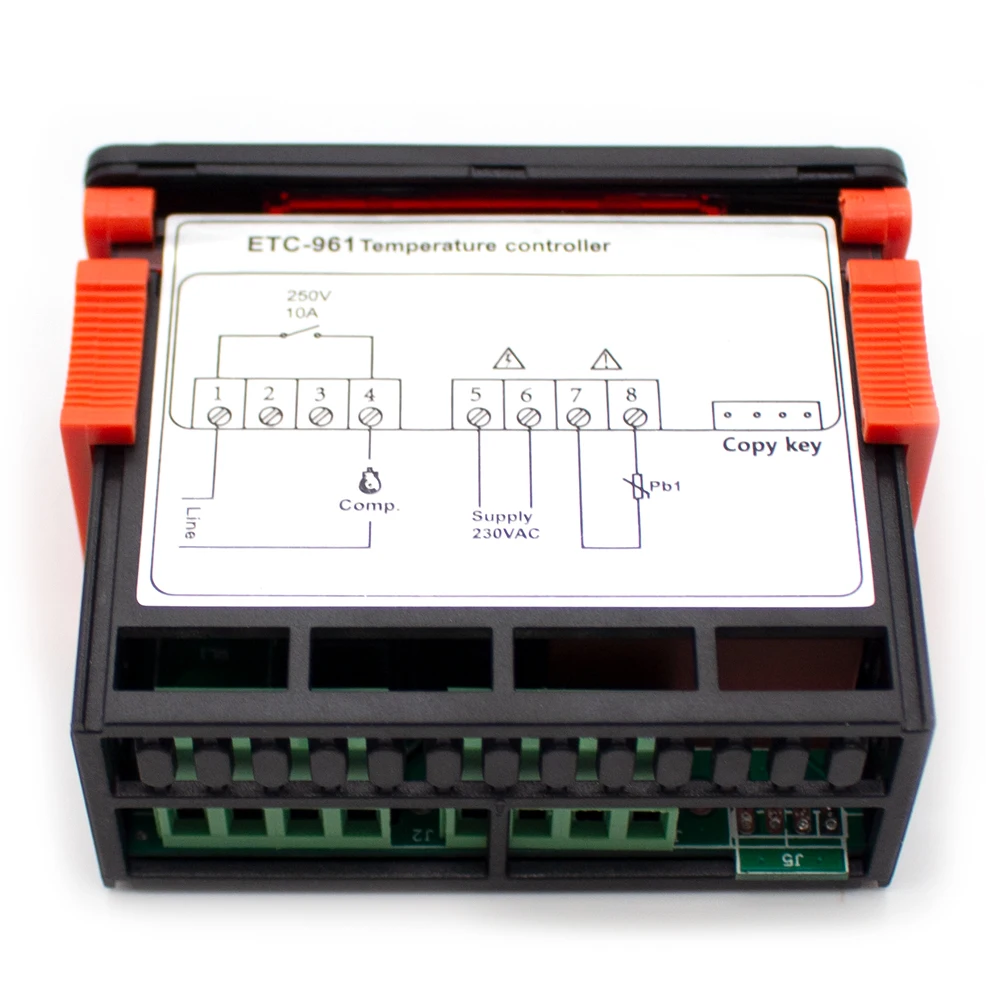 5Pcs ETC-961 Temperature Controller Microcomputer Digital Display Thermostat Refrigeration Alarm Thermolator with NTC Sensor