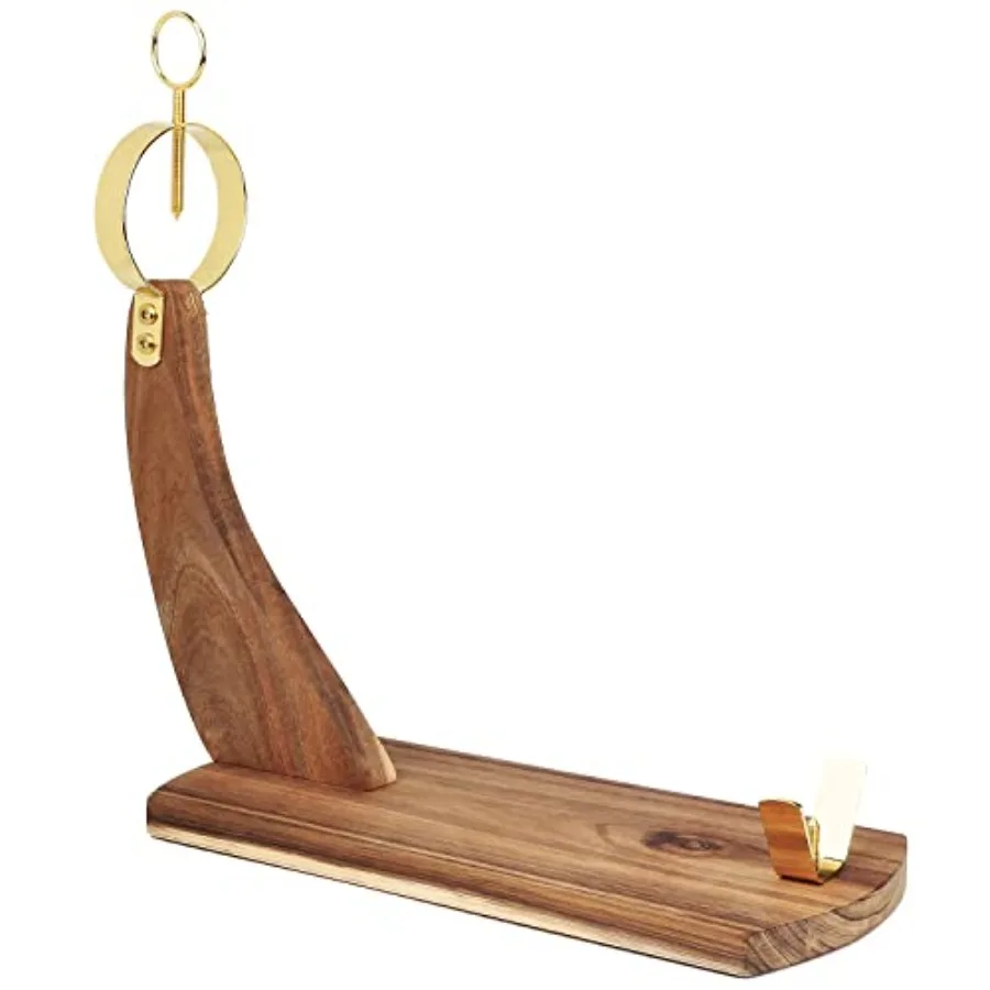 

Ham Stand for Carving Spanish Hams and Italian Prosciutto with Acacia Wooden Rack Holder and Nonslip Pads Ideal for Slicing and