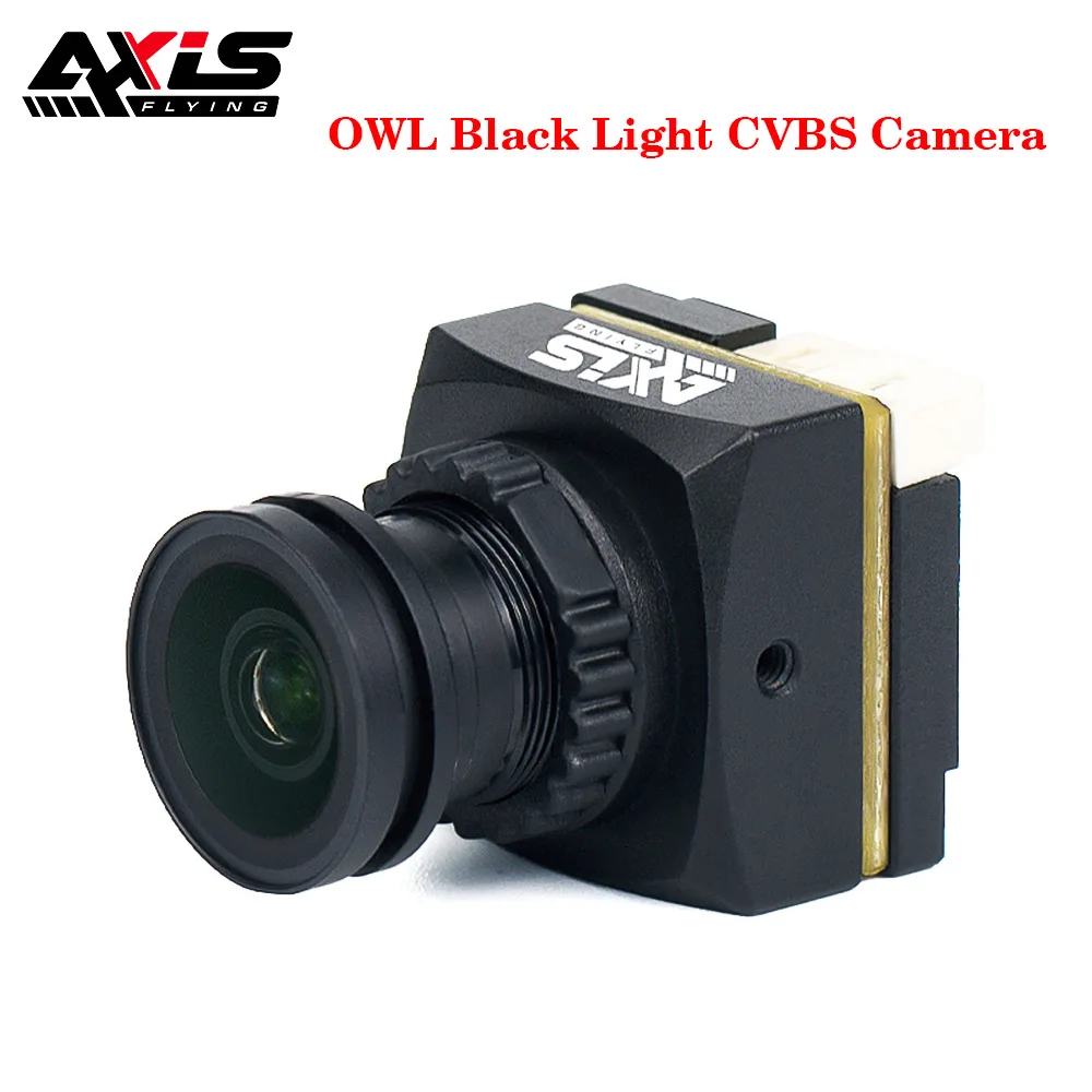 Axisflying-Caméra coaxiale OWL pour importateur FPV, lumière noire, CVBS, HD Tech, FOV135 °, PAL, NTSC, 1800TVL, 60FPS, WDR, large dynamique, 4.5-42V