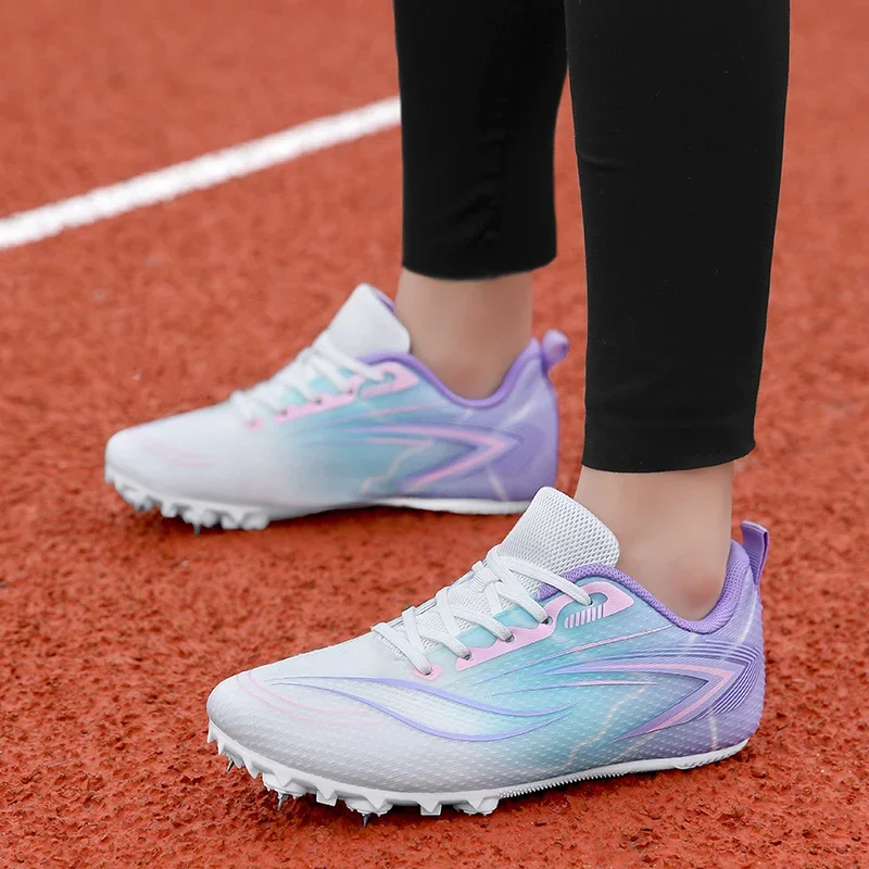 Professional Track Shoes With Nails Sneakers Woman Spikes Shoes Lightweight Running Shoes Women Non-slip Women's Athletic Shoes