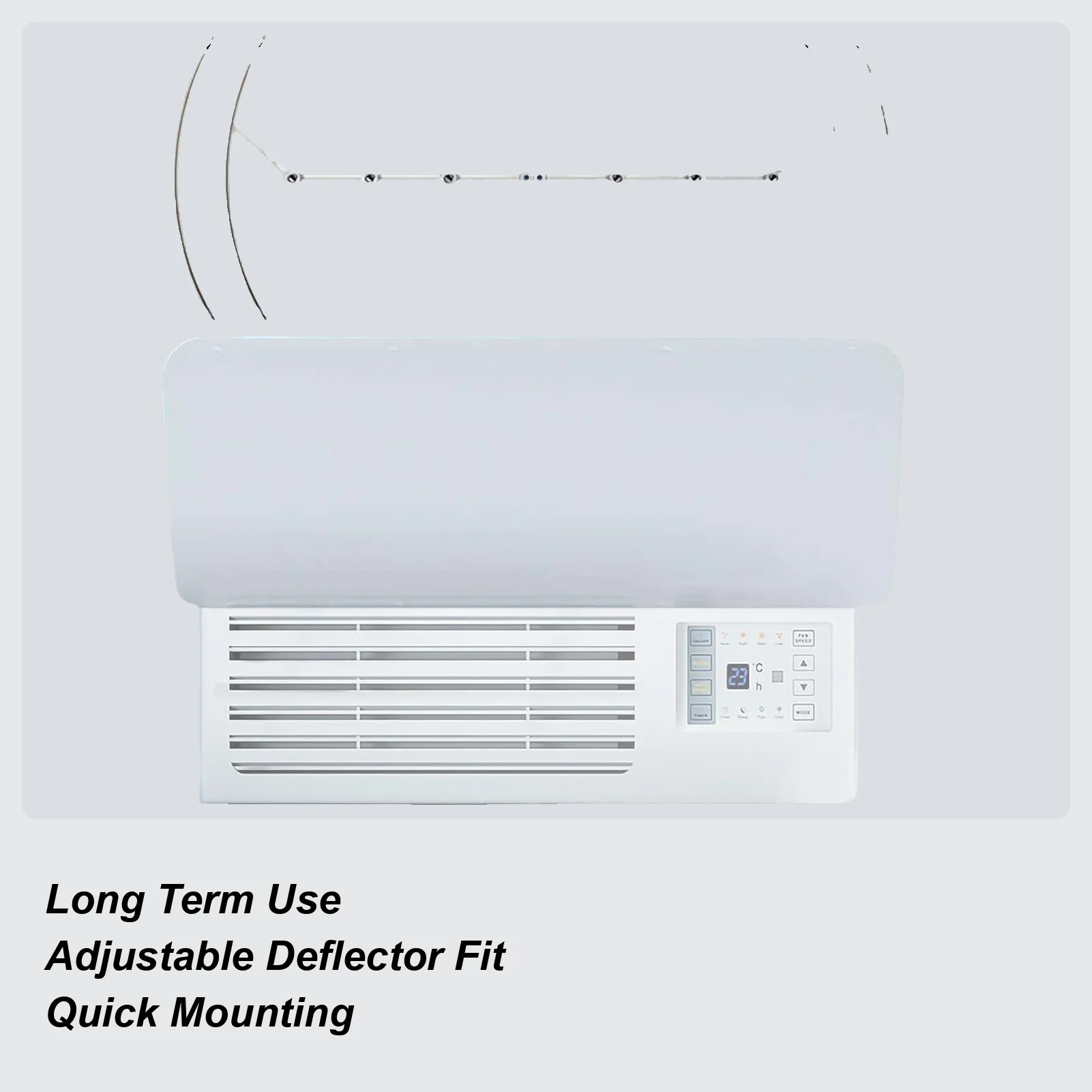 Window Air Conditioner Deflector Adjustable Window Air Conditioners Windshield Airflow Control Screen Wind Guide For Elderly