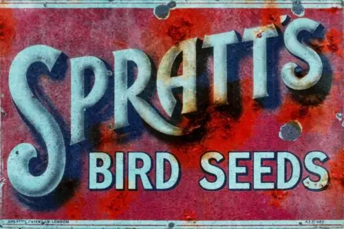 Spratt's Bird Seed Vintage look Advert Retro Style Metal wall sign plaque