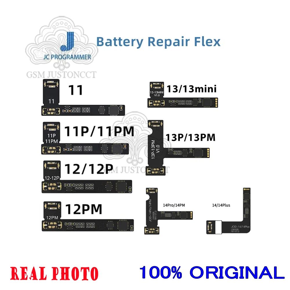 JCID External Replacement Cable for iPhone V1SE JC PRO1000S  Battery Repair Flex for iPhone12-14 PM MINI Warning Battery
