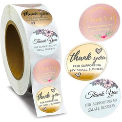 100-500 pezzi 1 pollice nuovo 3 Design regalo sigillatura grazie adesivi Design natalizio Scrapbooking Festival decorazioni per feste etichette