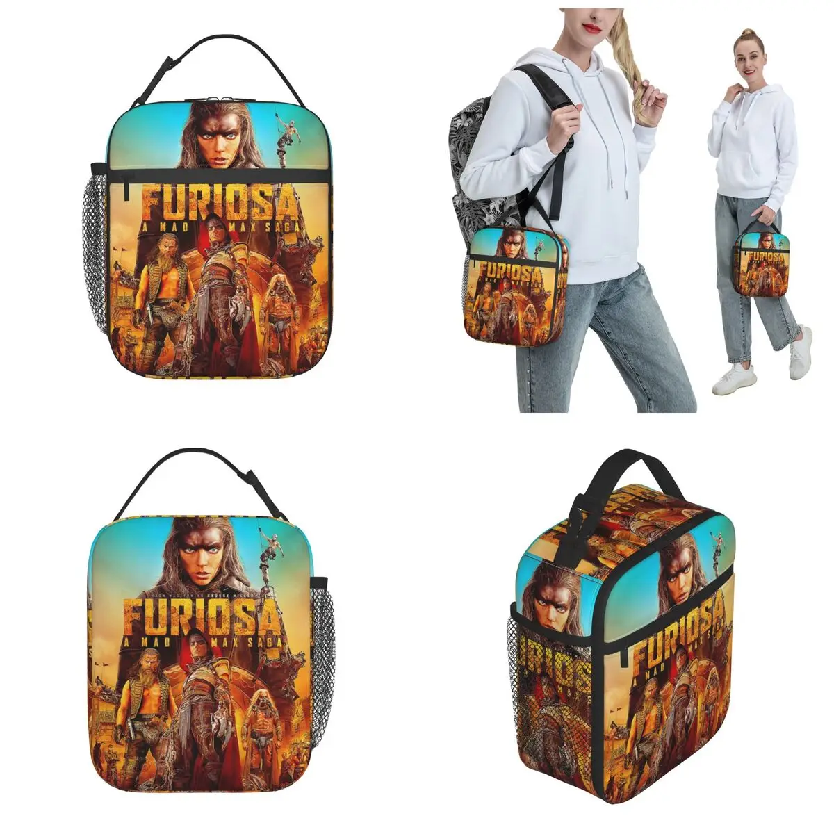 Lunch Box Furiosa A Mad Max Saga Product 2024 New Movie Lunch Food Box New Cooler Thermal Lunch Box For School