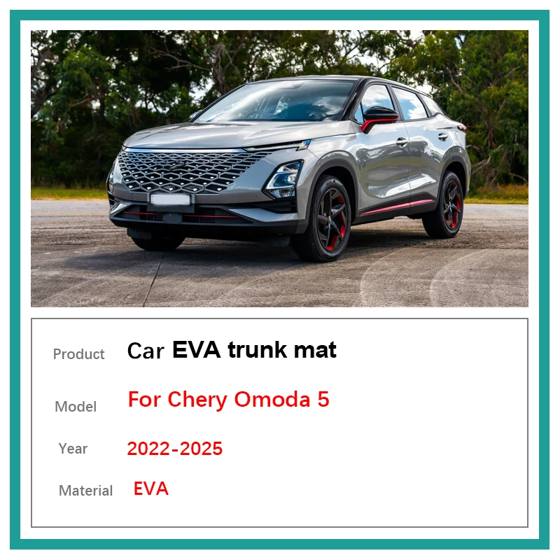 سجادة صندوق السيارة EVA المقاومة للماء والمضادة للانزلاق لصندوق السيارة من Chery Omda 5T22 T23 T24 T25 Q5 A5 T34 Phoenix Fox