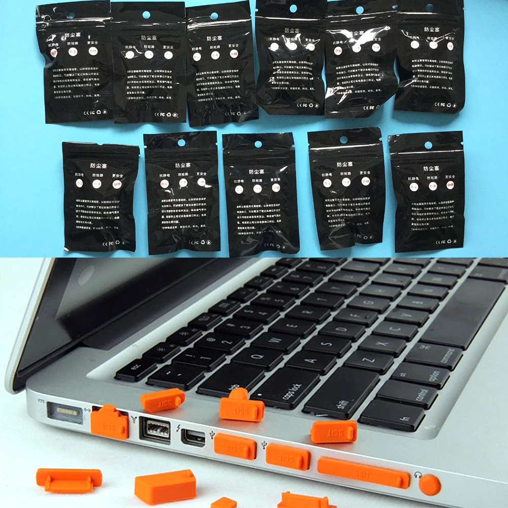 

New Colorful Silicone Anti Dust Plug Computer Cover Stopper Laptop Dust Plug Laptop Dustproof Usb Dust Plug Computer Accessories