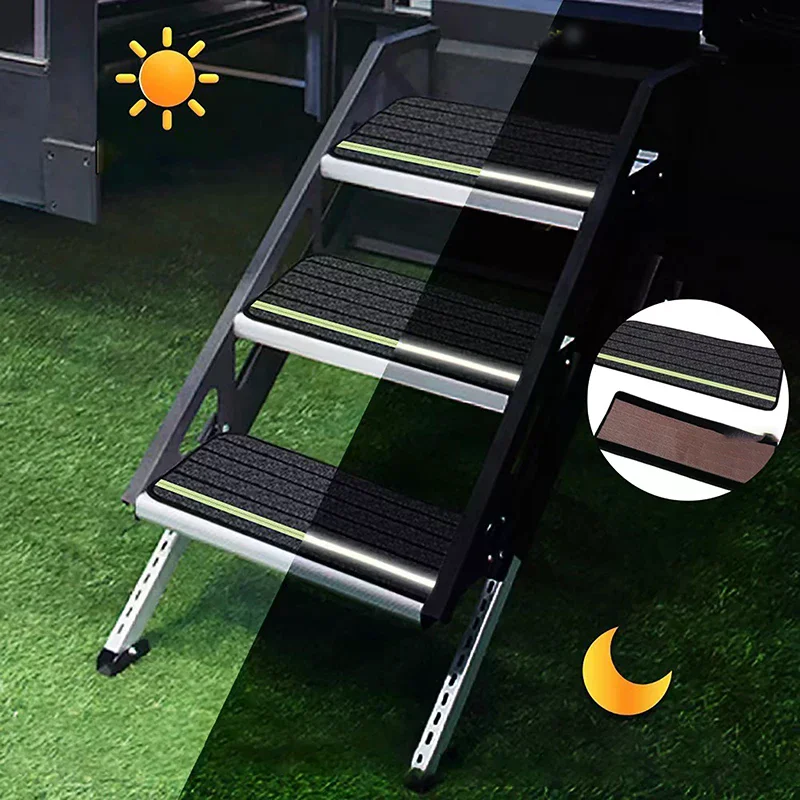 1 PCS Carpet Step Mat Set Carpet Motorhome Campervan Cab Door Step Mats Dustproof And Non-slip Step Mats With Reflective Strips