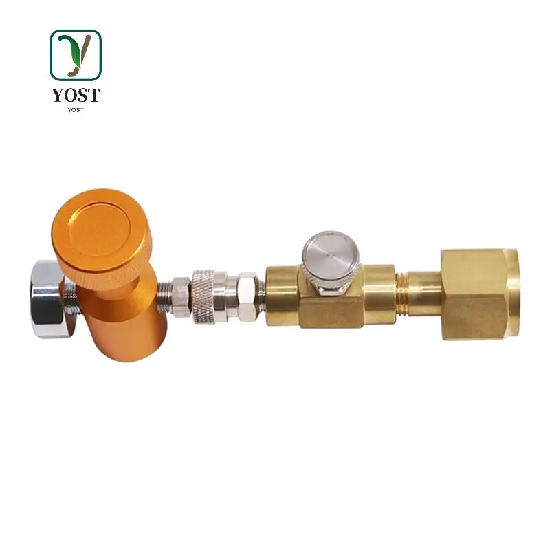

YOST-Soda Water CO2 Adapter Carbonator Refill Fill Station For CO2 Cylinder Tank Bottle Replacement For TR21-3 To CGA320