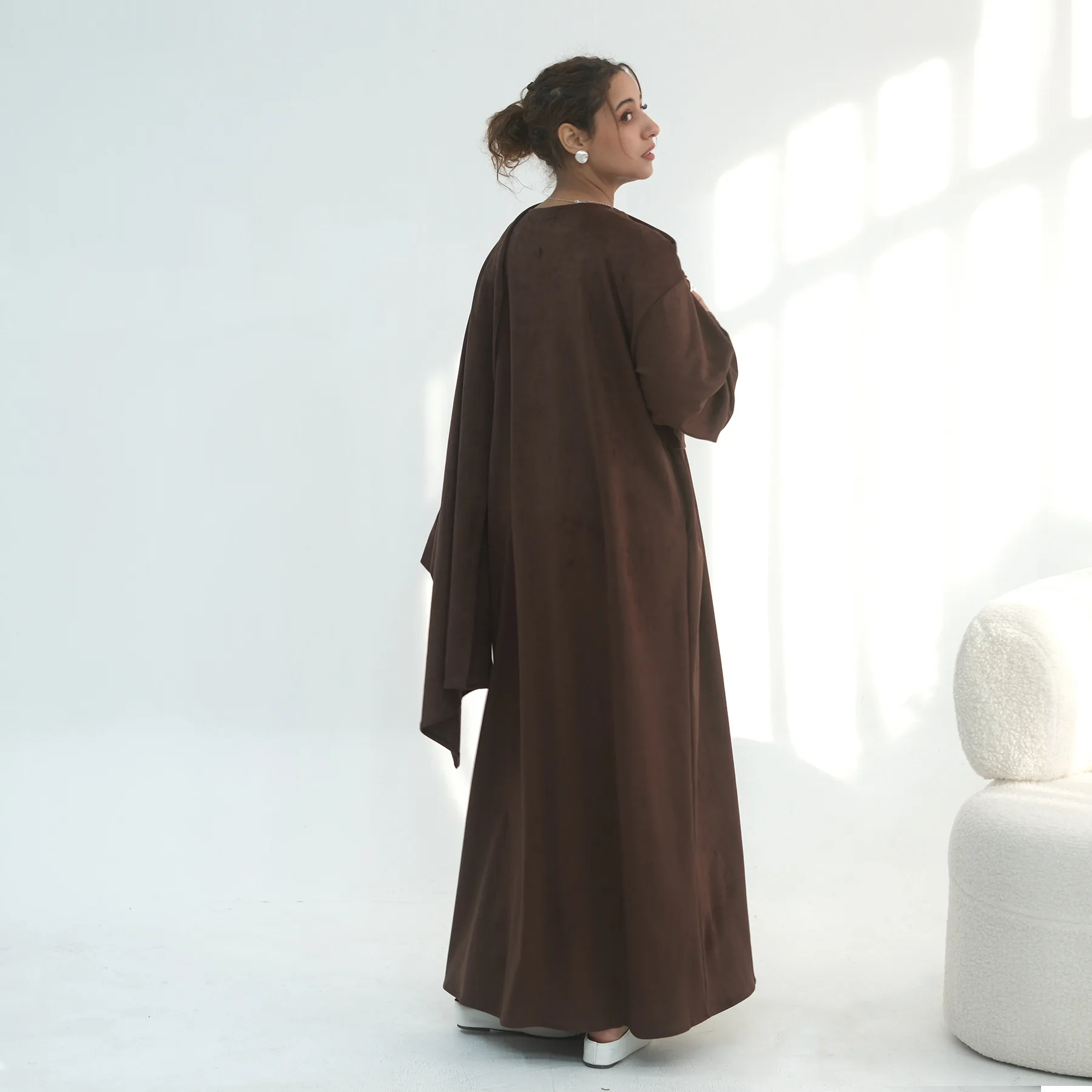 عباية مفتوحة من الأمام لعام 2026 كيب إسلامي بأكمام طويلة عبايات عربية غير رسمية الشرق الأوسط تركيا قفطان نسائي جلابية فساتين ماكسي إسلامية