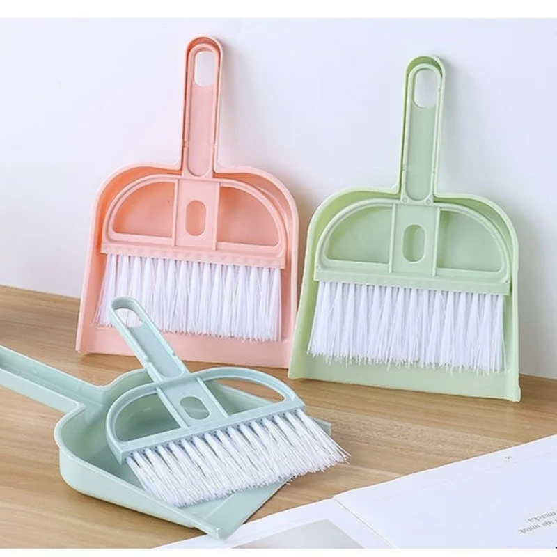 Multifunctional Mini Handheld Broom Dustpan Kit Desk Keyboard Drawer Car Pet Litter Cage Groove Cleaning Small Sweeping Brush