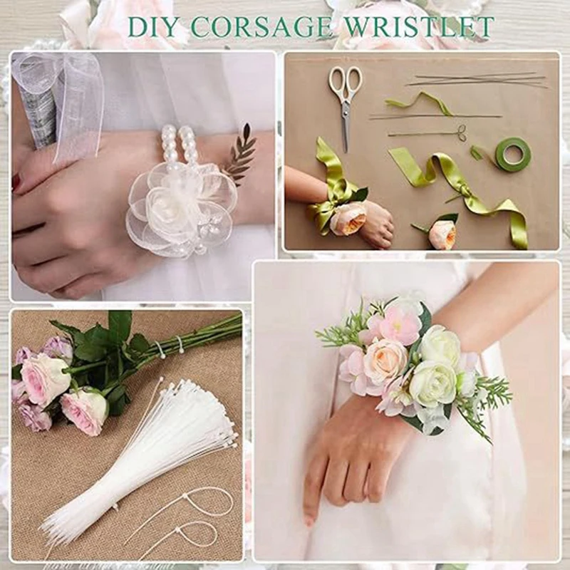 Corsage Armband Band 8 Stück Handgelenk Corsage Armbänder, elastische Armbänder für Hochzeits feier Abschluss ball DIY Handgelenk Corsage