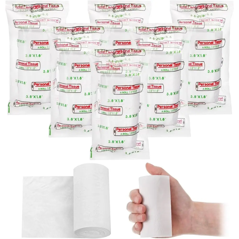 

Portable Toilet Paper Packs with Plastic Dispenser for Travel, Camping, and Outdoor Adventures
