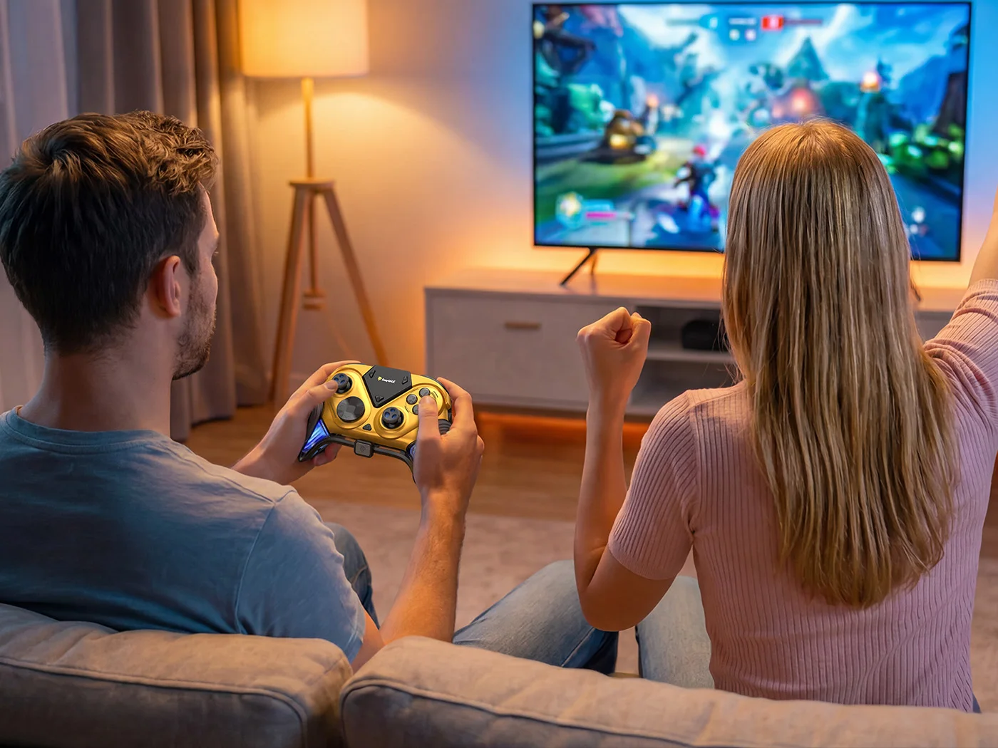EasySMX D15 3-Modus-Spielcontroller, Gamepad mit TMR-Joystick, RGB-Ladestation für Nintendo Switch, PC, Android, iOS – Detail 19