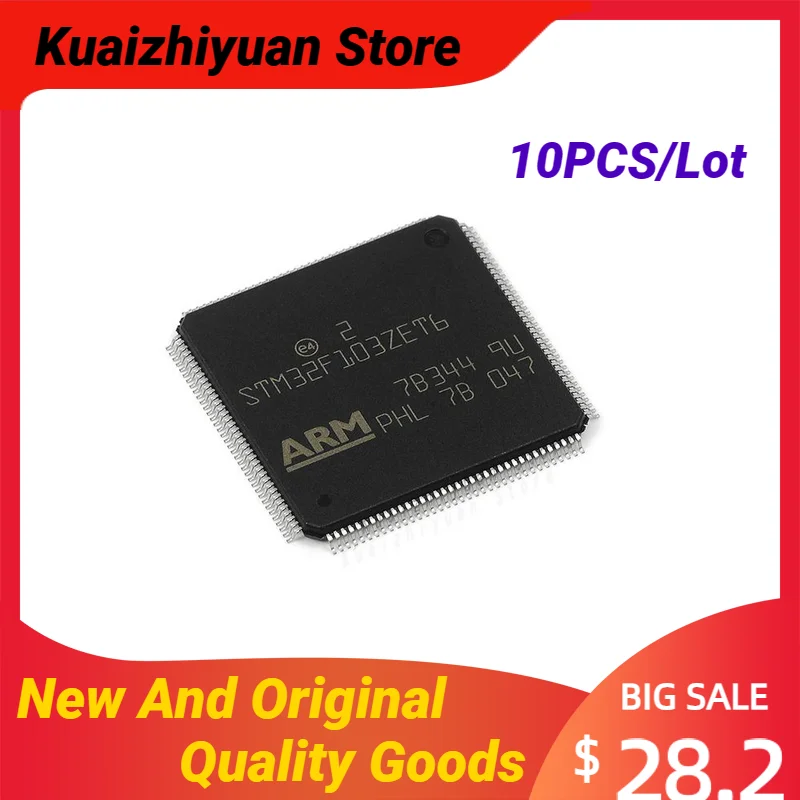 

10PCS/Lot New And Original STM32F103ZET6 STM32F103ZET STM32F103ZE STM32F103Z IC MCU Chip STM32 STM32F LQFP144 Chipset