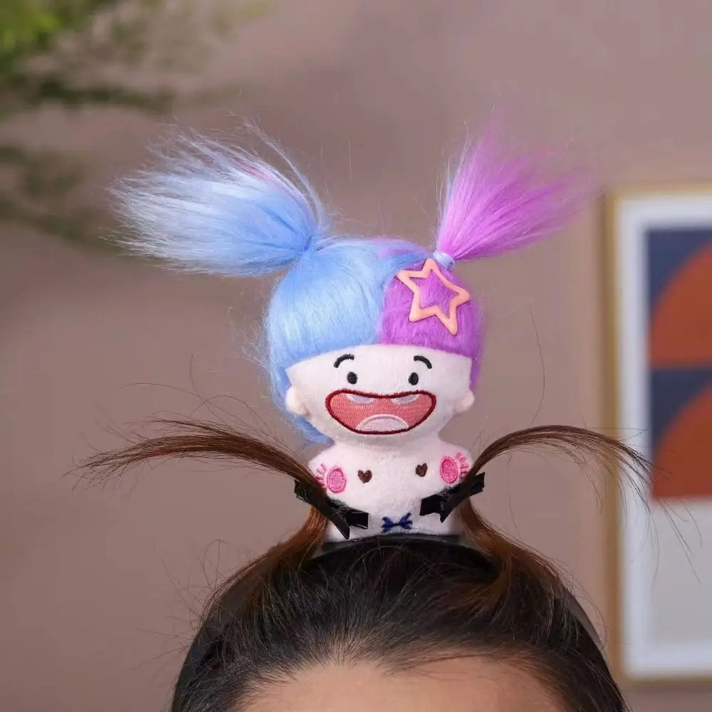 Cartoon Hairbands Funny Hair Hoop Plush Ugly Doll Headband Cosplay Hair Accessories