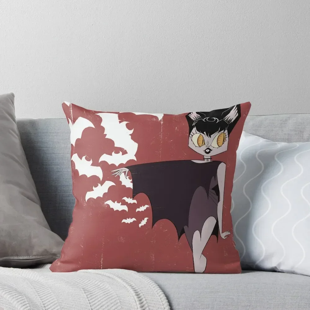 

Dinner at Dracula’s Throw Pillow Christmas Pillow Covers Plaid Sofa Decorative Cushions New year pillow