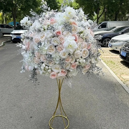 Grainbuds 파티 풍선 아치, 알루미늄 꽃 스탠드, 수 장식, 실버 프레임, 안정적인 배경 지지대, 결혼식 배경, 6.5ft, 200cm 