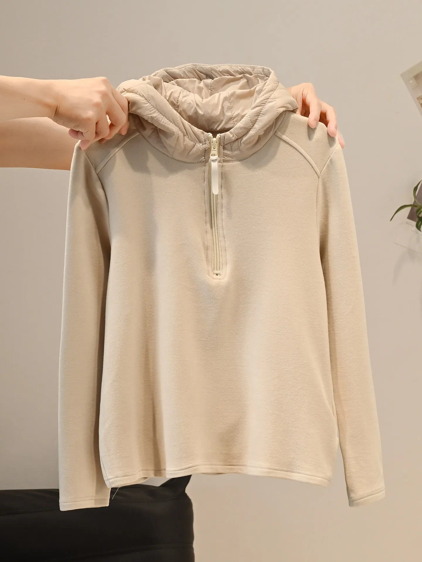 

Дизайнерская толстовка с молнией из органического бамбукового волокна, женская, с длинным рукавом, базовый слой для сохранения тепла