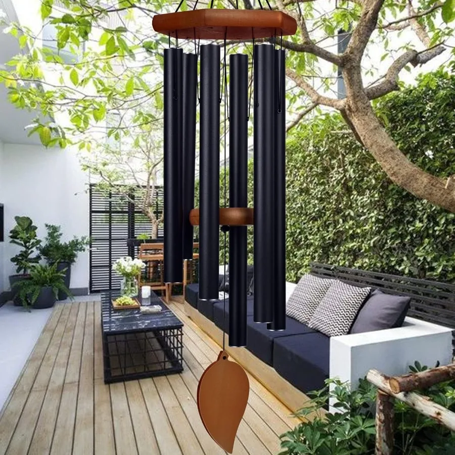 

38 Sympathy Wind Chimes for Outside Deep Tone Memorial Loss of a Loved Large Wind Chimes with 6 Thicken Tubes Hook Outdoor Souv