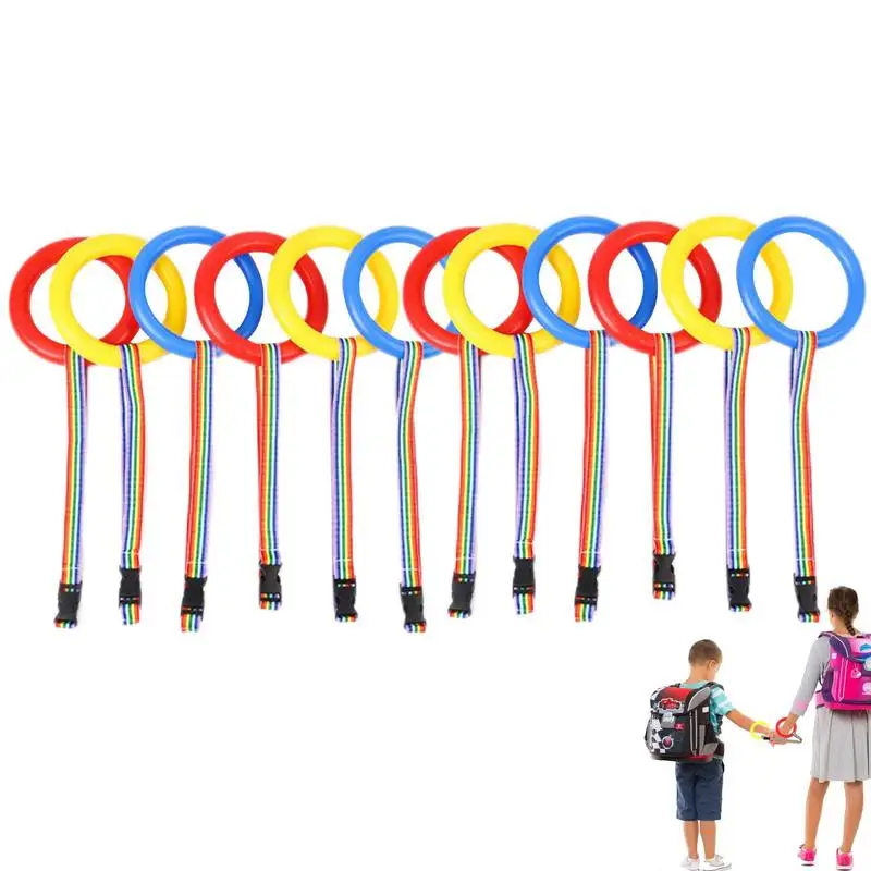 Walking Rings Rope Smooth Walking Rope For Kids With Handle Kindergarten Supplies Safety Rope For Daycare Teacher Schools