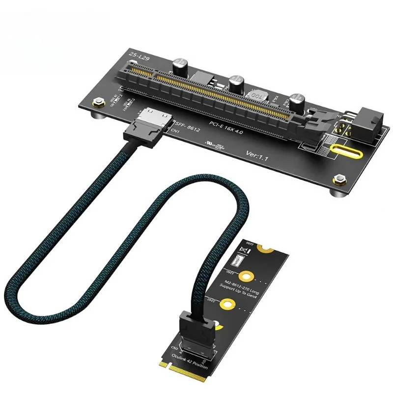 M.2 NVME Key M To Oculink SFF-8611/SFF-8612 External Graphics Card Adapter Extension Cable