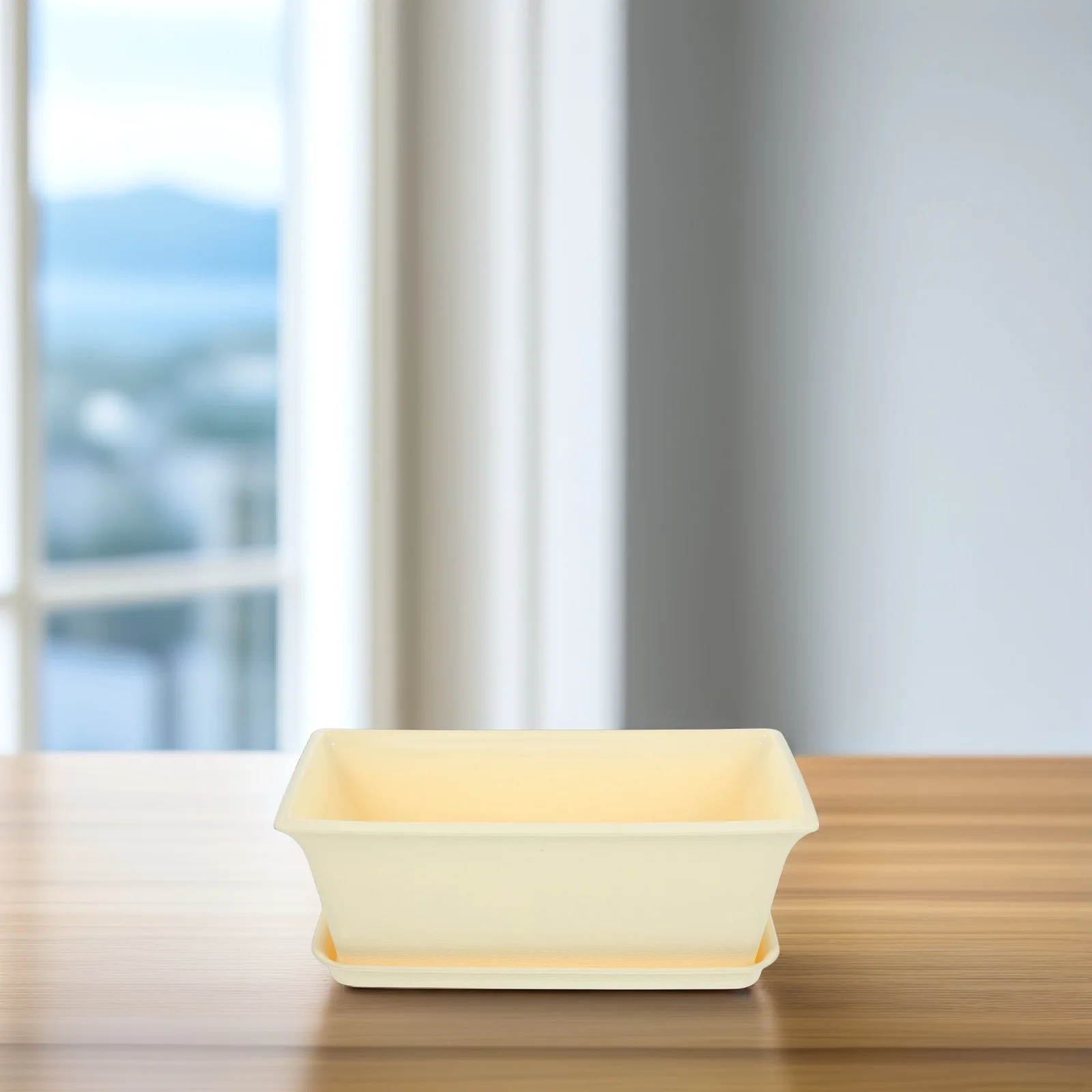 1 مجموعة 1 مجموعة من أصيص الزهور المستطيلة 12 سنتيمتر حاوية زراعة بلاستيكية مع ثقوب الصرف للخضروات العصارية